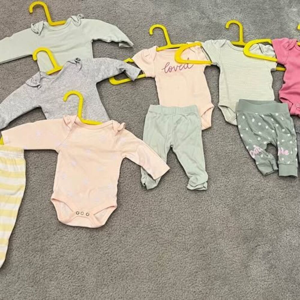10 Piece Newborn Baby Girl Clothing Bundle-Cloud Islan, Carter's